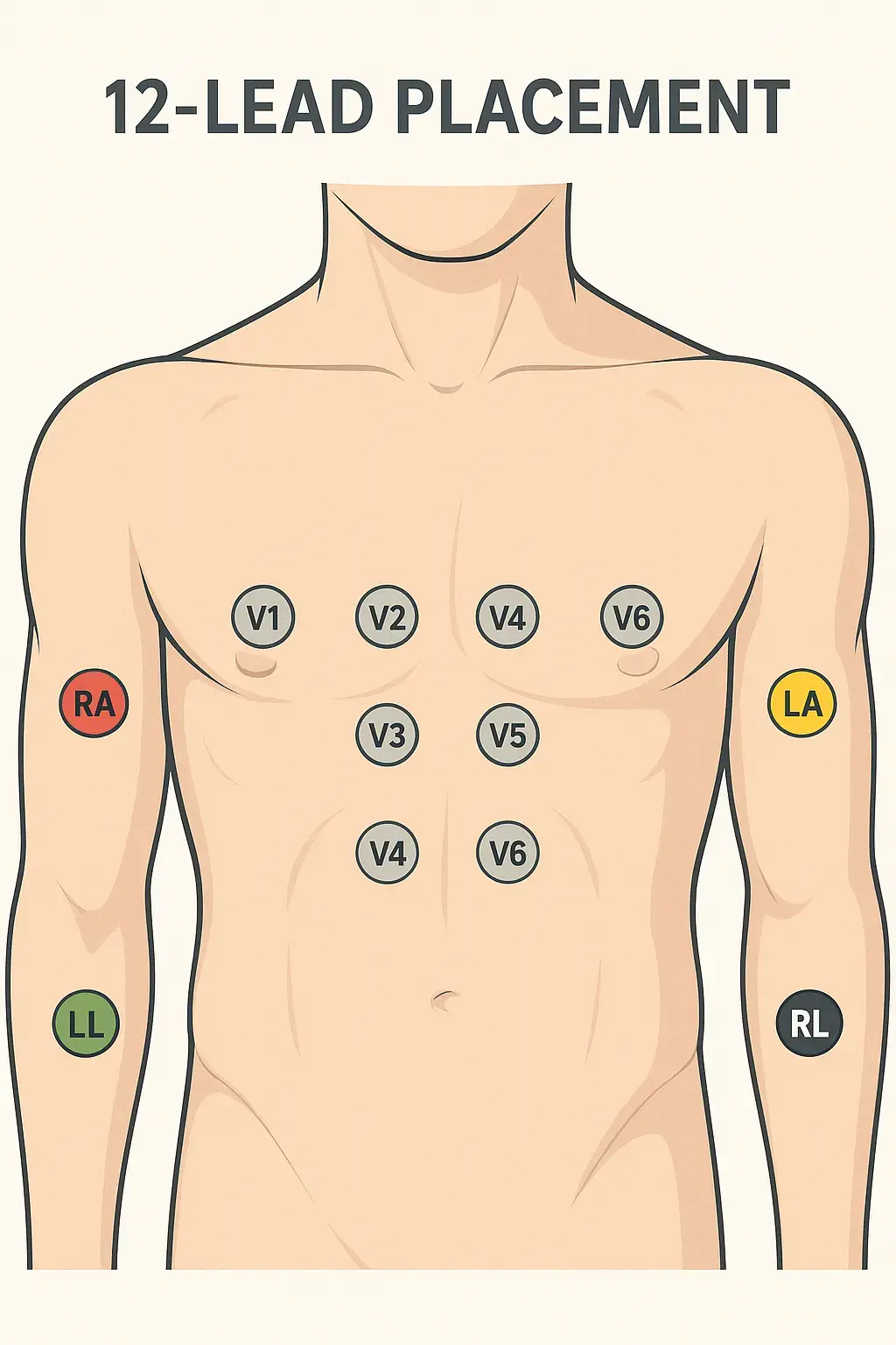 Complete 12-Lead ECG Placement Guide: Step-by-Step Instructions for Healthcare Professionals