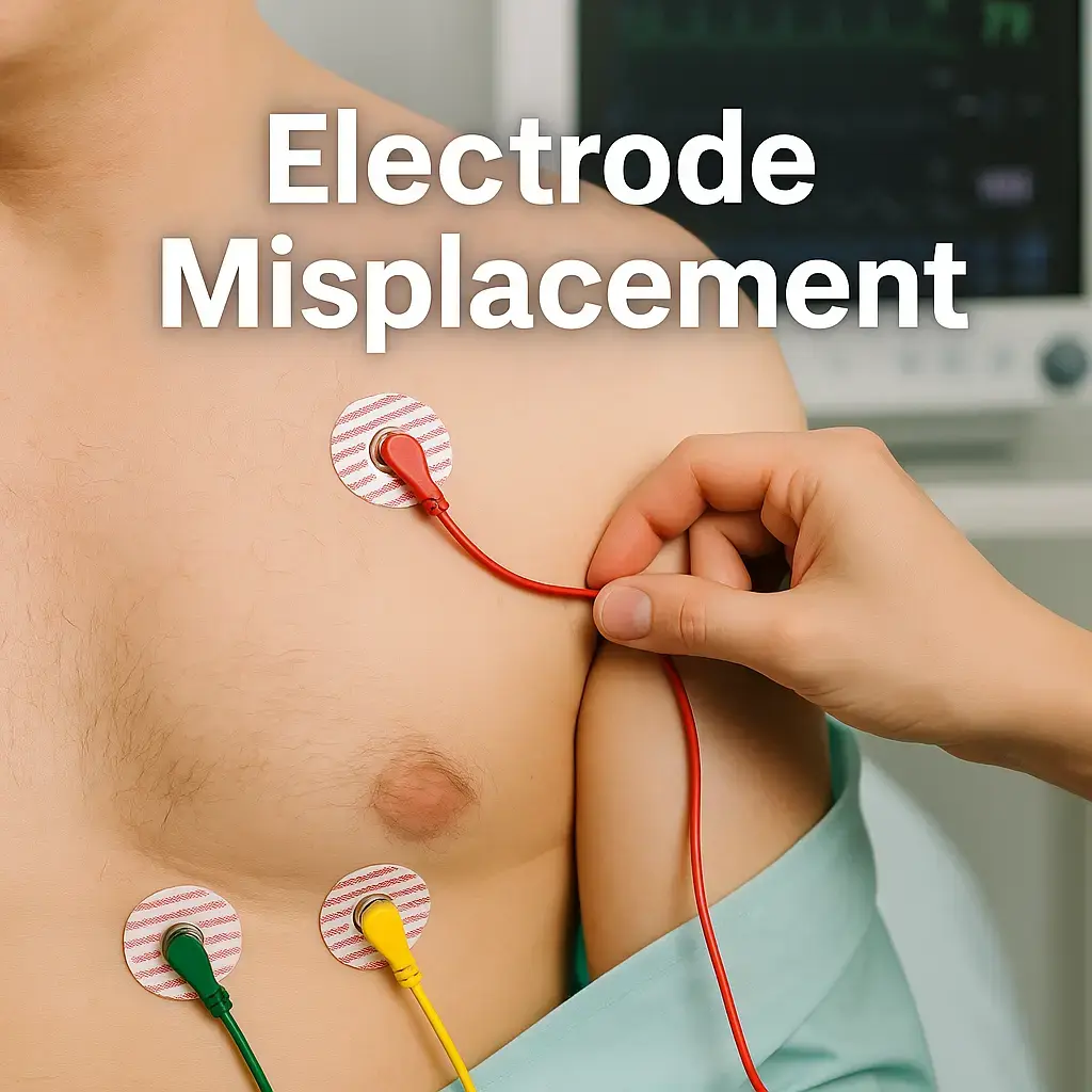 EKG Electrode Misplacement Example
