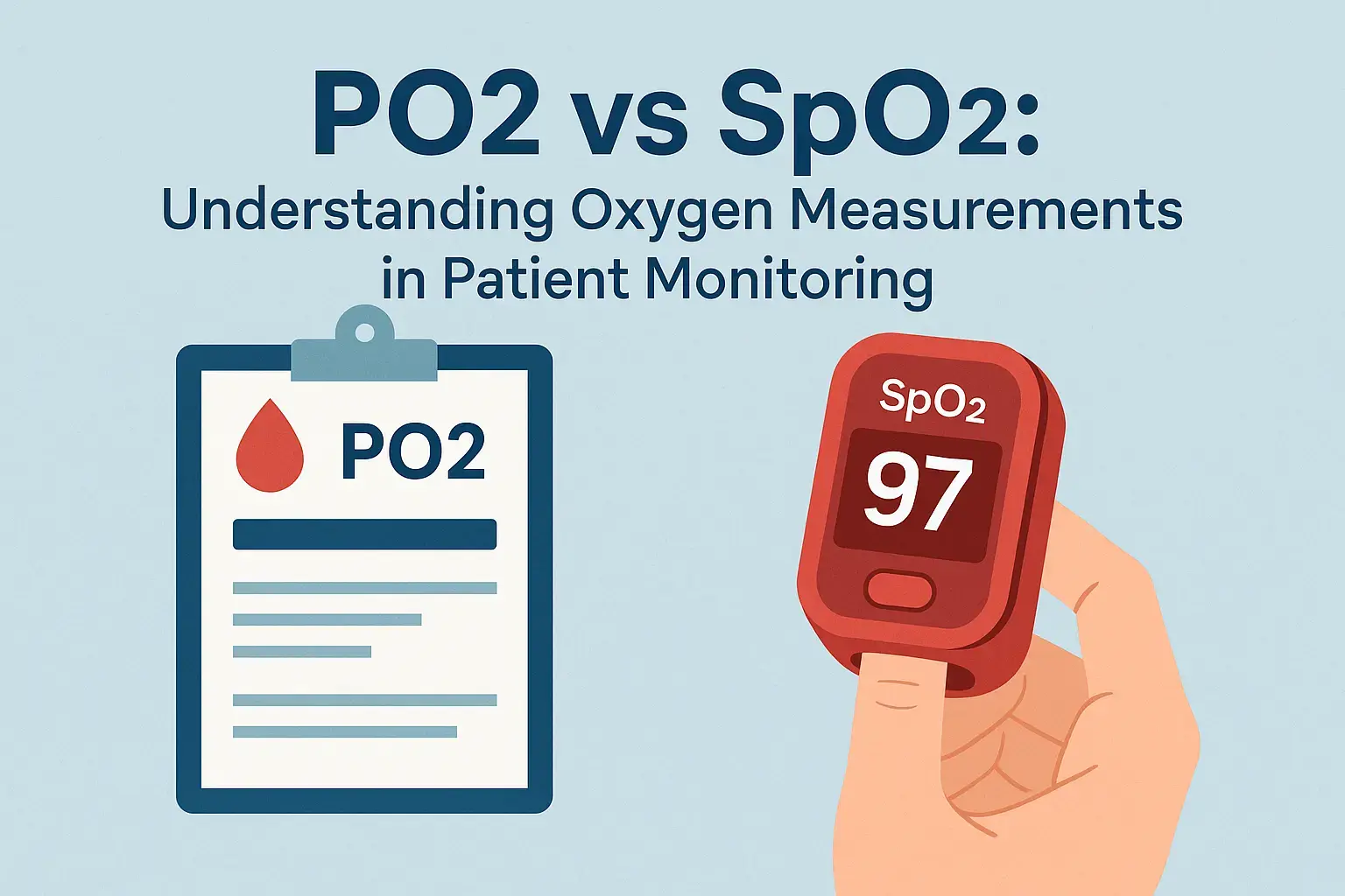 PO2 vs SpO2: Understanding Oxygen Measurements in Patient Monitoring