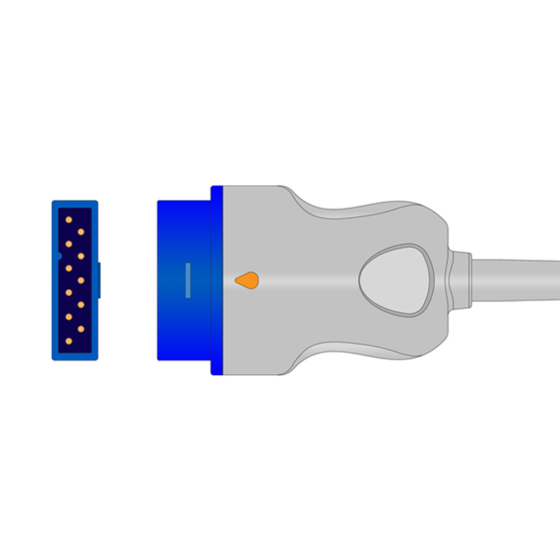 Compatible SpO2 Adapter Cable 2.4m (comparable to GE Healthcare 2006644-001, used with Nellcor Oxismart Sensors) (comparable to GE Healthcare 2006644-001) – image 2 of 2