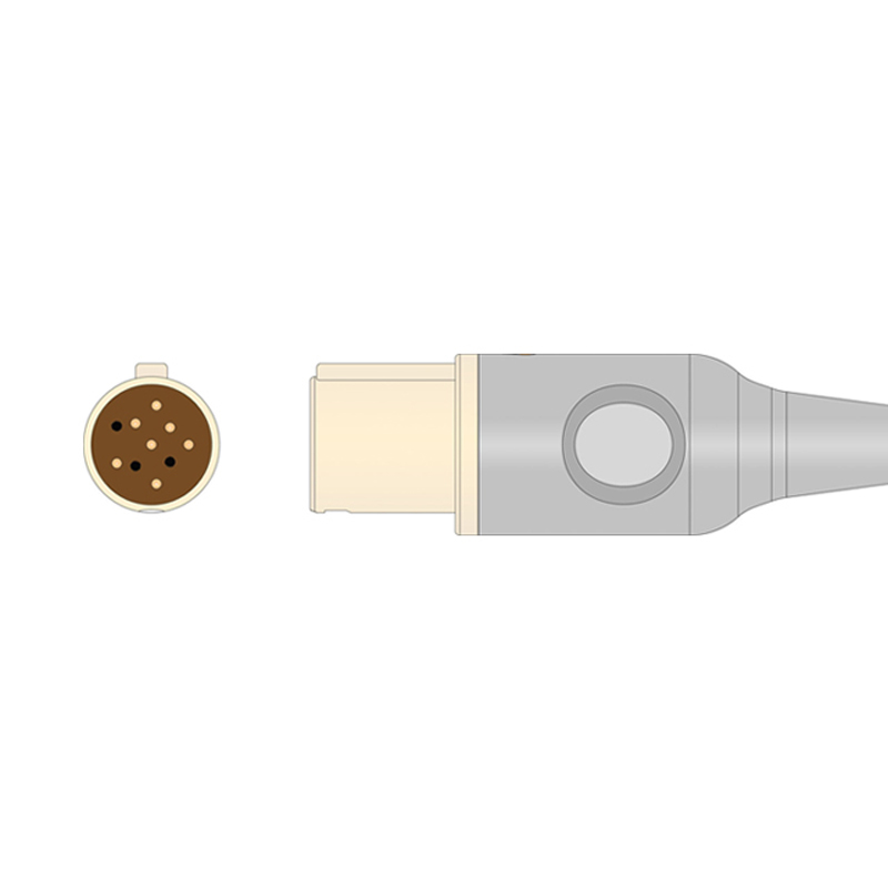 Compatible SpO2 Adapter Cable 2.4m (comparable to GE Healthcare 30344358, used with Nellcor Oxismart Sensors) (comparable to GE Healthcare 30344358) – image 2 of 2