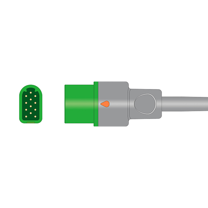 Compatible 5-lead with Defib-Proof (with Resist) ECG Trunk Cable AHA (comparable to Datascope 0012-00-1745-01 (OEM is 10 ft)) (comparable to Datascope 0012-00-1745-01 (OEM is 10 ft)) – image 2 of 2
