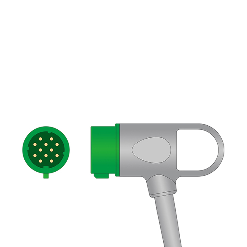 Compatible 4-lead One-Piece ECG Cable with Snap end (comparable to Physio-Control 11111-000018) AHA (comparable to Physio-Control 11111-000018) – image 2 of 2