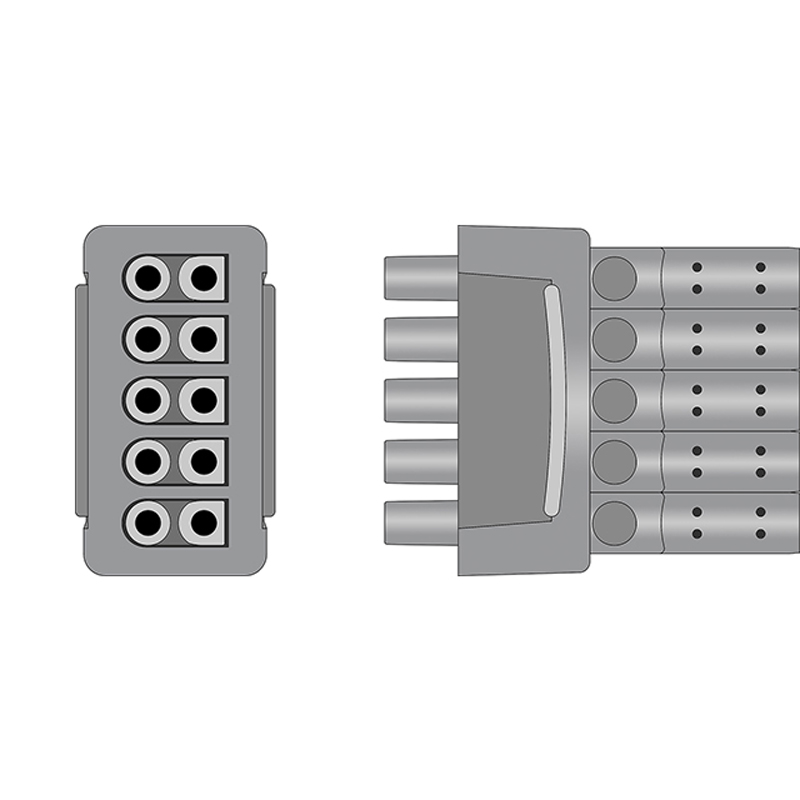 Compatible 10-lead ECG Leadwire with 4mm Banana end Individual 0.8m+1.2m AHA (comparable to GE Healthcare 2016032-001) (comparable to GE Healthcare 2016032-001) – image 2 of 2