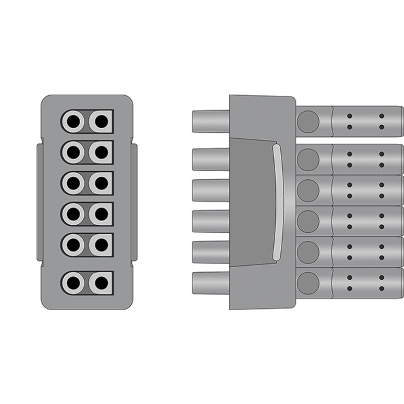 Compatible 6-lead ECG Leadwire with Snap end Individual 0.9m AHA (comparable to GE Healthcare 421930-002) (comparable to GE Healthcare 421930-002) – image 2 of 2