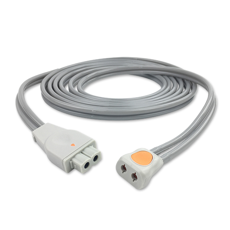 Compatible Adult/Pediatric 2-Tubes BP Air Hose, 1.2m (comparable to GE Healthcare 2087389-001, use with: 2-Tube DINACLICK Cuff) (comparable to GE Healthcare 2087389-001)