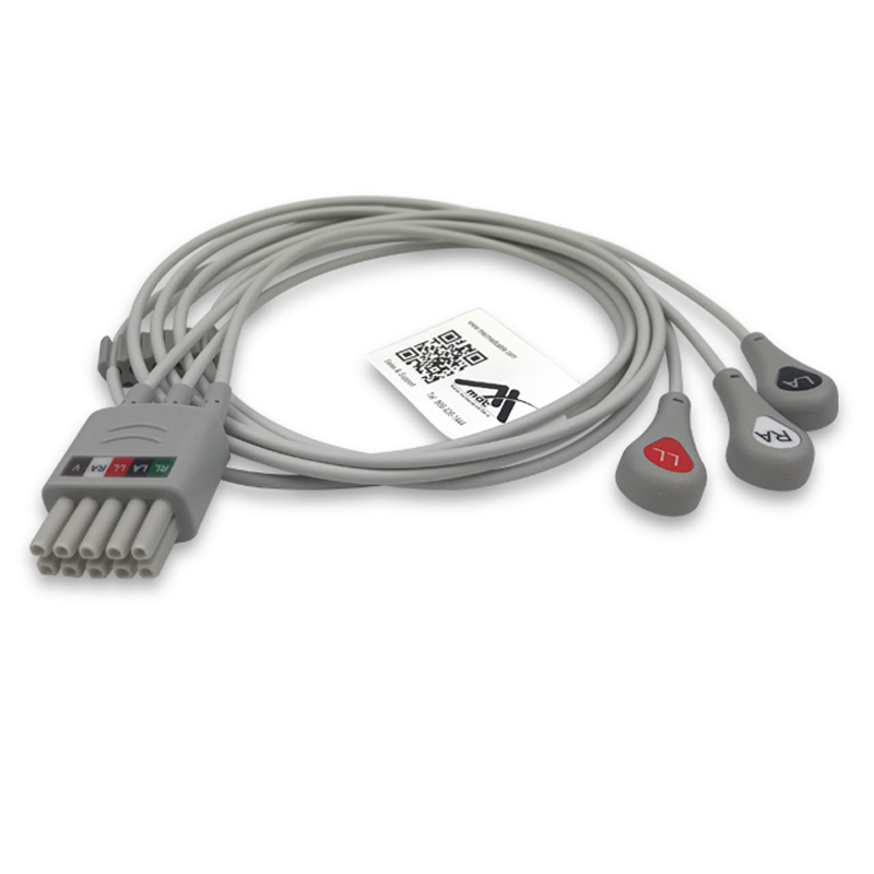 Compatible 3-lead ECG Leadwire with Snap end Molded 0.9m AHA (comparable to Mindray 0012-00-1503-06) (comparable to Mindray 0012-00-1503-06) – image 1 of 2