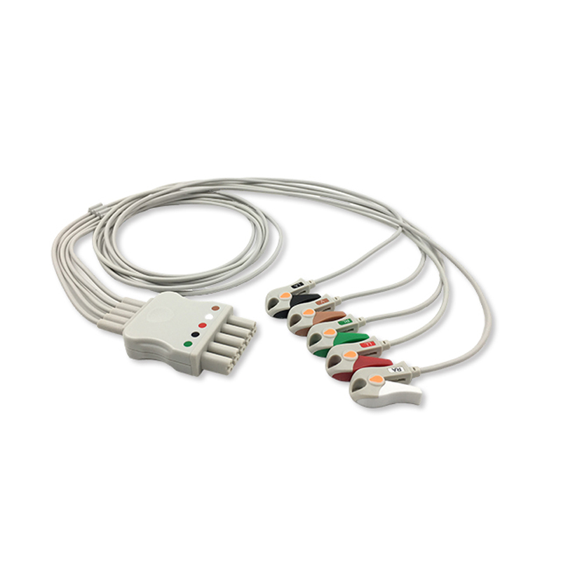 Compatible 5-lead ECG Leadwire with Grabber/Pinch end Molded 0.9m AHA (comparable to Mindray 0012-00-1262-01) (comparable to Mindray 0012-00-1262-01) – image 1 of 2