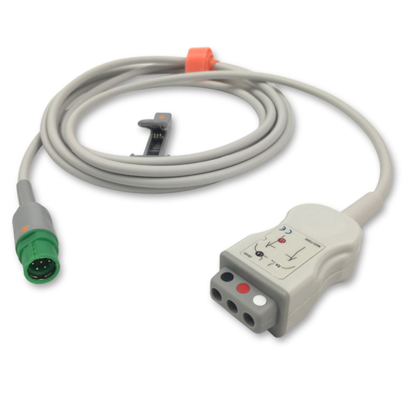 Compatible 3-lead with Respiratory Rate ECG Trunk Cable AHA (comparable to Siemens 5592162) (comparable to Siemens 5592162) – image 1 of 2