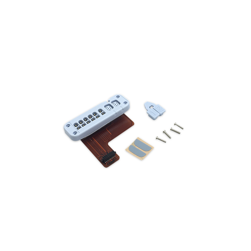 Compatible Telemetry Transmitter ECG Lead Wire Block & Flex Cable Assembly (75KΩ) (alternative to GE Healthcare, used for Carescape T4) (comparable to GE Healthcare 801635-004)