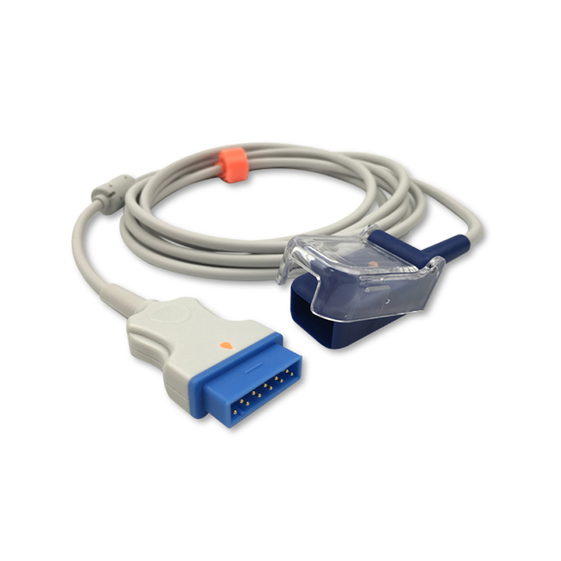 Compatible SpO2 Adapter Cable 3.0m (comparable to GE Healthcare 2021406-001, used with Nellcor OxiMax Sensors) (comparable to GE Healthcare 2021406-001) – image 1 of 2