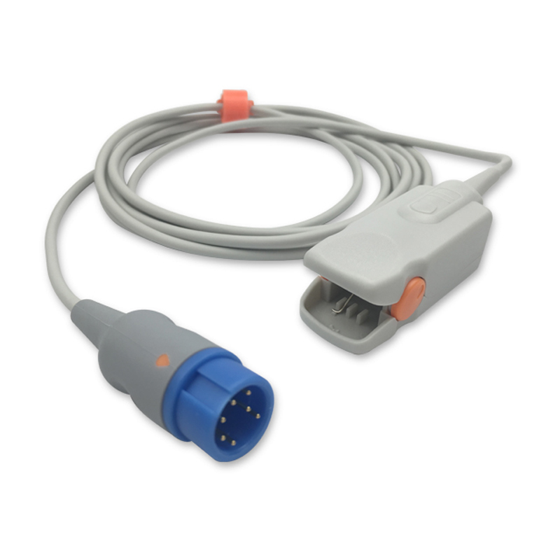 Compatible Adult Finger Clip SpO2 Sensor 3.0m (comparable to Mindray 512FLH, Technology: Nellcor Oxismart) (comparable to Mindray 512FLH) – image 1 of 2