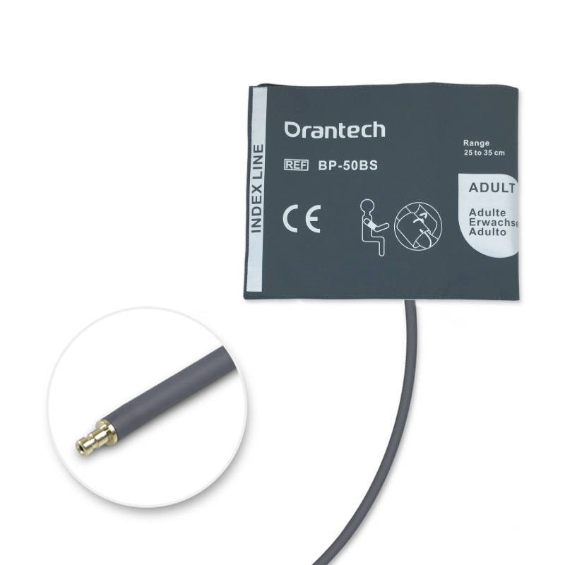 Orantech Adult 25-35cm 1-Tube Dark Grey BP Cuff with Male Bayonet