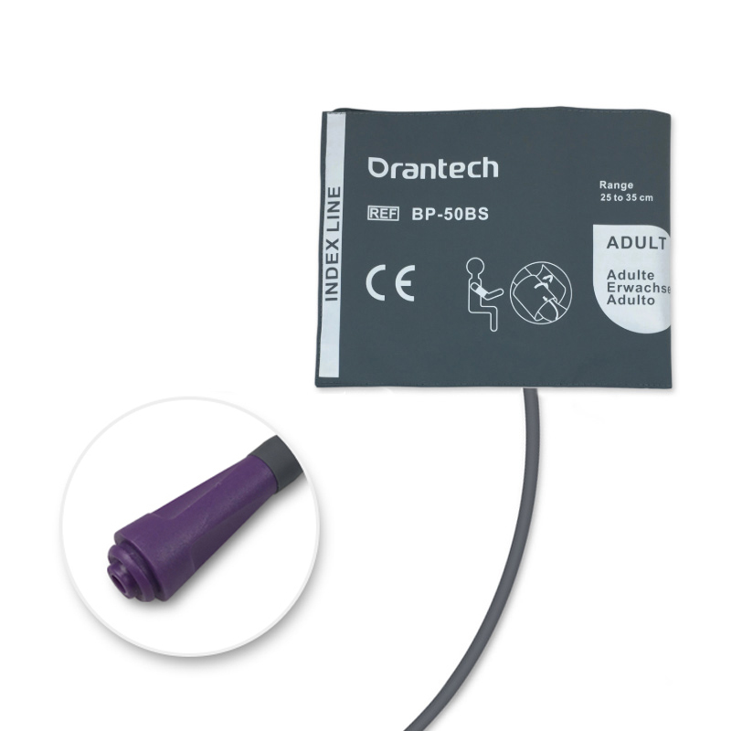 Adult 25-35cm 1-Tube Dark Grey BP Cuff with Female Recept