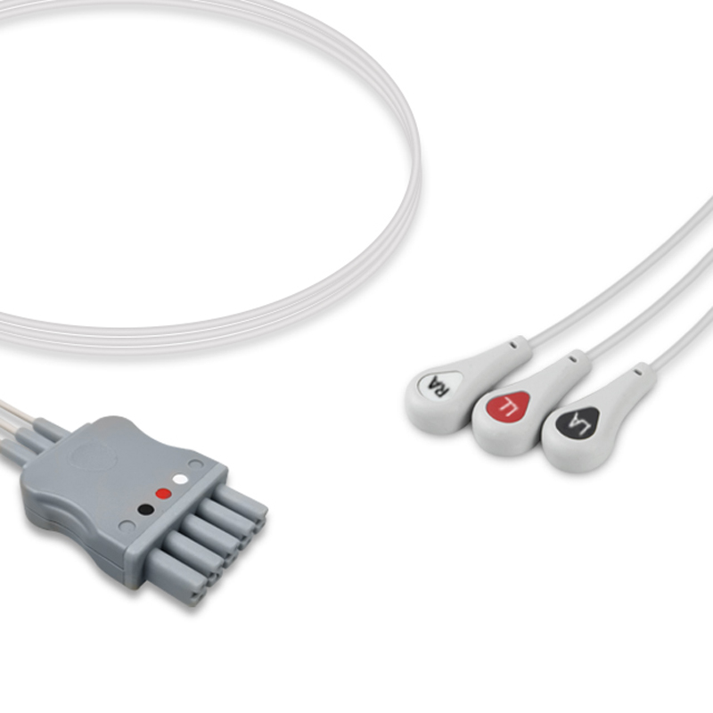 Compatible 3/5-lead ECG Leadwire with Snap end Molded 0.9m AHA (comparable to Mindray 0010-30-42734) (comparable to Mindray 0010-30-42734) – image 1 of 2