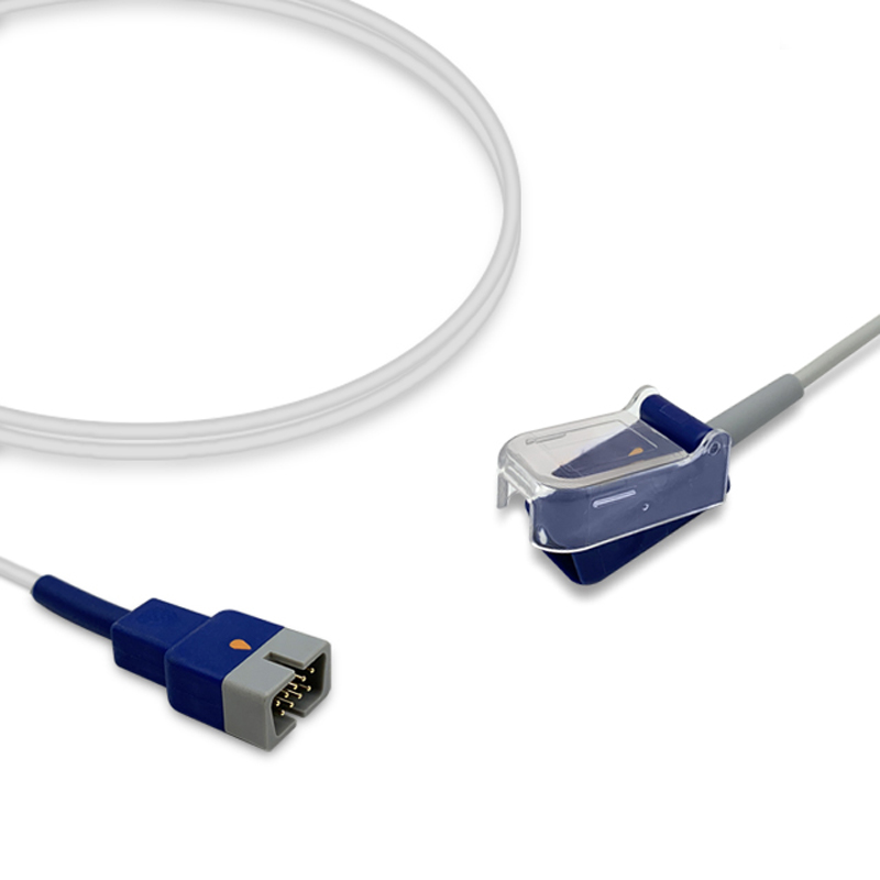 Compatible SpO2 Adapter Cable 2.4m (comparable to Nellcor DEC-8, used with OxiMax Sensors) (comparable to Nellcor DEC-8) – image 1 of 2