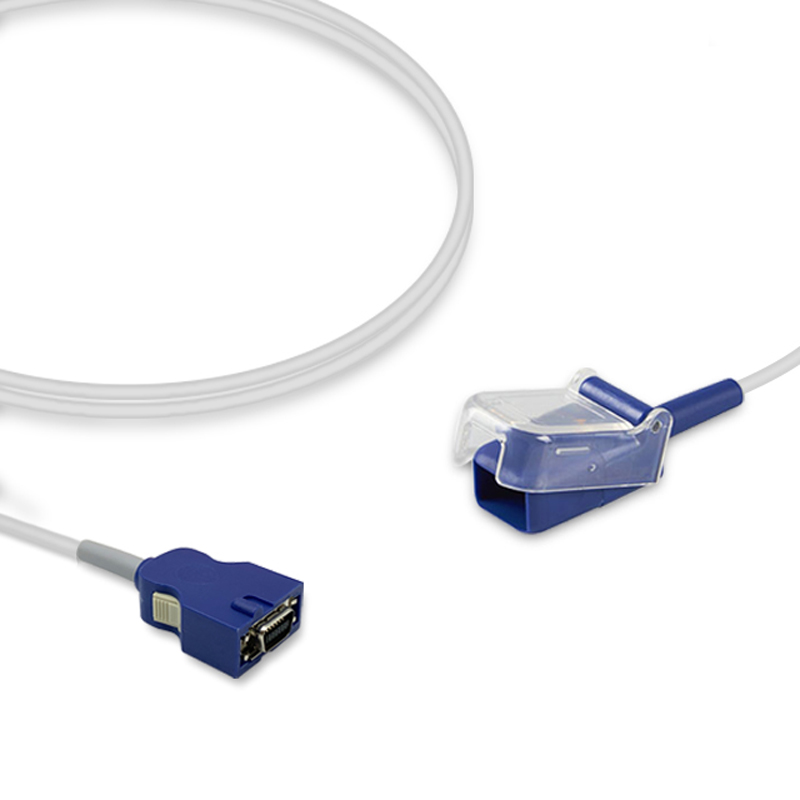Compatible SpO2 Adapter Cable 1.2m (comparable to Nellcor DOC-4, used with OxiMax Sensors) (comparable to Nellcor DOC-4) – image 1 of 2