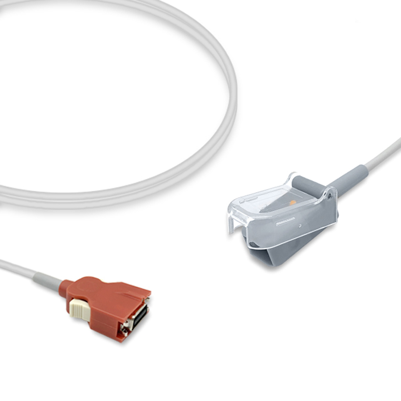 Compatible SpO2 Adapter Cable 3.6m (comparable to Masimo 2057 (Red LNC-14), used with LNCS Sensors) (comparable to Masimo 2057 (Red LNC-14)) – image 1 of 2