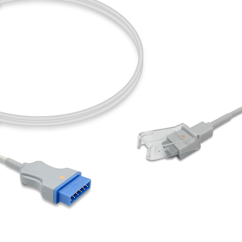 Compatible SpO2 Adapter Cable 1.2m (comparable to GE Healthcare LNC-GE4, used with Nellcor Oxismart Sensors) (comparable to GE Healthcare LNC-GE4) – image 1 of 2