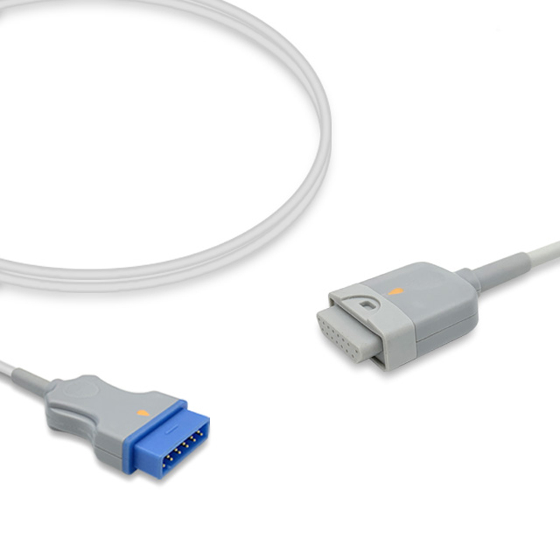 Compatible SpO2 Adapter Cable 2.4m (comparable to GE Healthcare 2068423-068, used with Masimo M LNCS Sensors) (comparable to GE Healthcare 2068423-068) – image 1 of 2