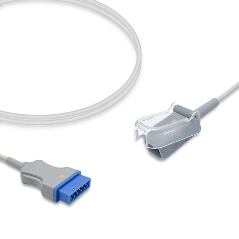 Compatible SpO2 Adapter Cable 2.4m (comparable to GE Healthcare 2006644-001, used with Nellcor Oxismart Sensors) (comparable to GE Healthcare 2006644-001) – image 1 of 2