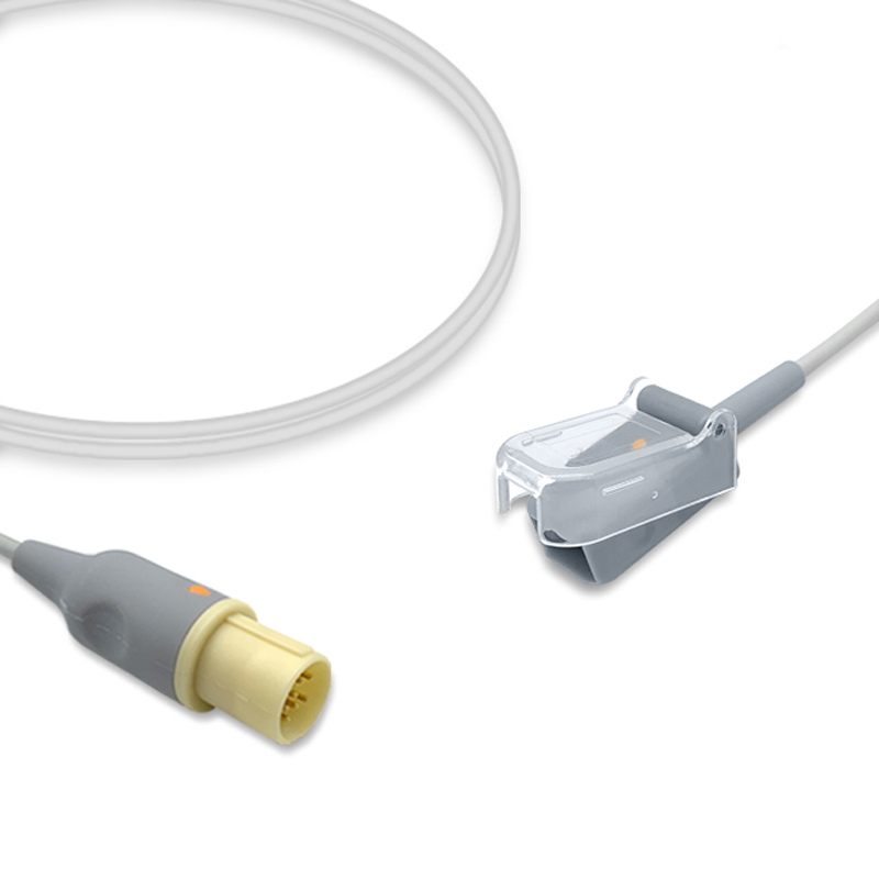 Compatible SpO2 Adapter Cable 2.4m (comparable to GE Healthcare 30344358, used with Nellcor Oxismart Sensors) (comparable to GE Healthcare 30344358) – image 1 of 2