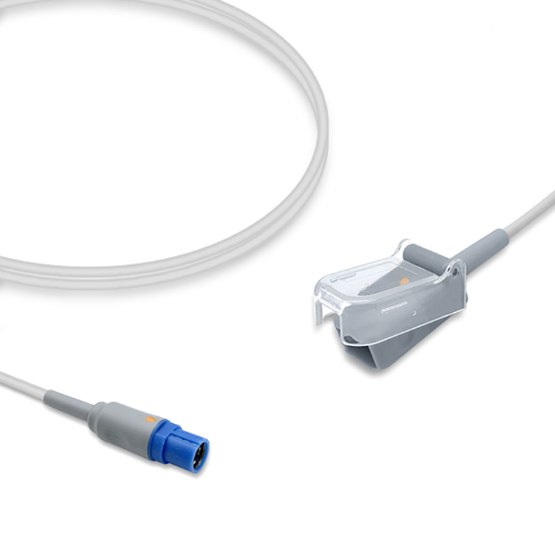Compatible SpO2 Adapter Cable 1.2m (comparable to Draeger 3368433, used with Nellcor Oxismart Sensors) (comparable to Draeger 3368433) – image 1 of 2