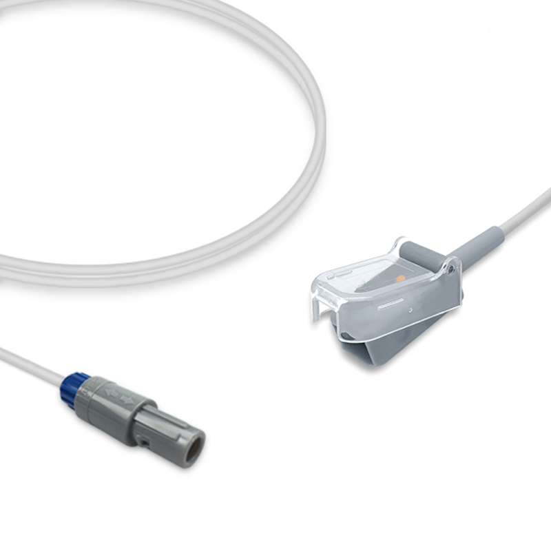 Compatible SpO2 Adapter Cable 2.4m (comparable to Mindray 0010-20-42594, used with Nellcor Oxismart Sensors) (comparable to Mindray 0010-20-42594) – image 1 of 2