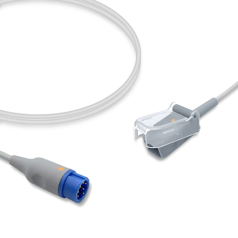 Compatible SpO2 Adapter Cable 2.4m (comparable to Mindray 0010-30-43112, used with Nellcor Oxismart Sensors) (comparable to Mindray 0010-30-43112) – image 1 of 2