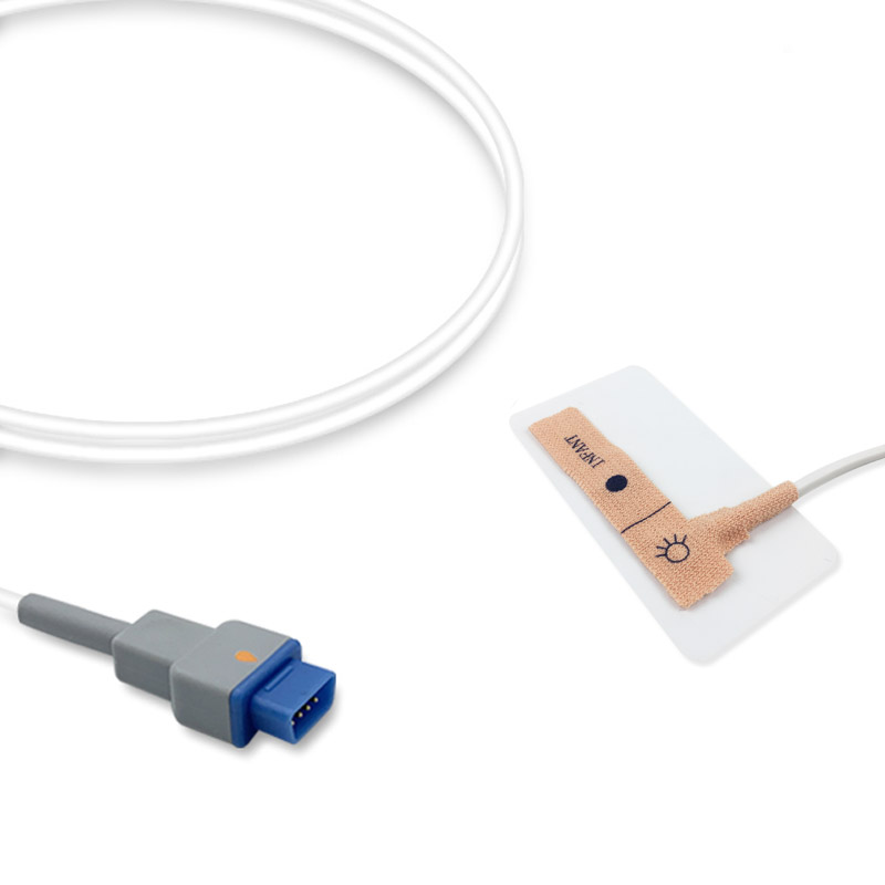 Compatible Infant Non-woven Adhesive SpO2 Sensor 0.9m (comparable to Medhold TS-AF-10, Technology: GE Trusignal) (comparable to Medhold TS-AF-10) – image 1 of 2
