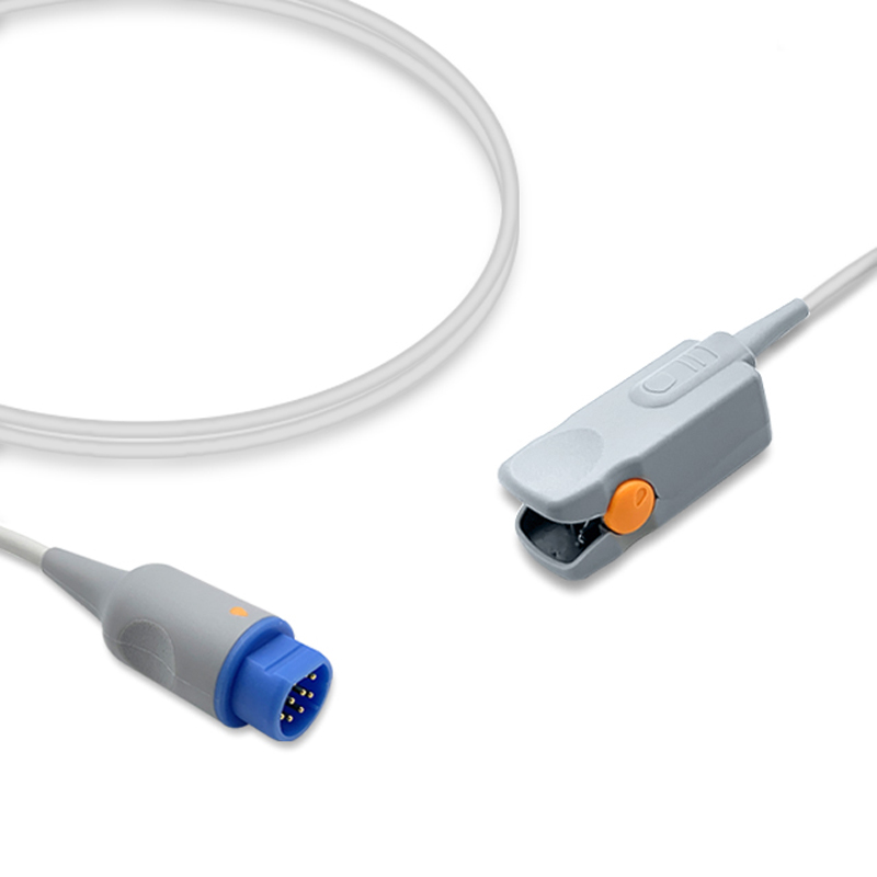 Compatible Adult Finger Clip SpO2 Sensor 3.0m (for use with Siemens, Technology: Nellcor Oxismart) (comparable to Siemens #1) – image 1 of 2